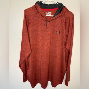 Under Armour Men's Button-Up Red Hoodie